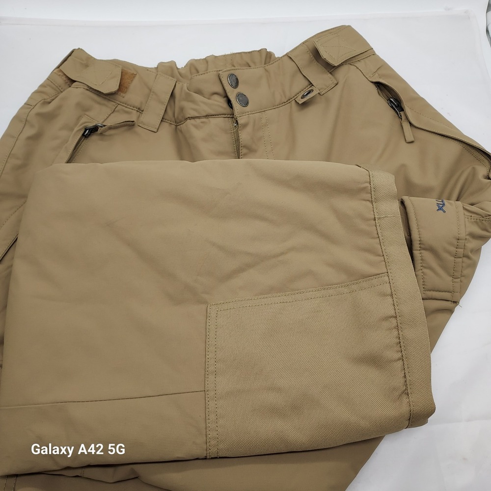 Arctix Mens Insulated Snow Pants Khaki Tan Regular Fit Style 1960 Size Medium